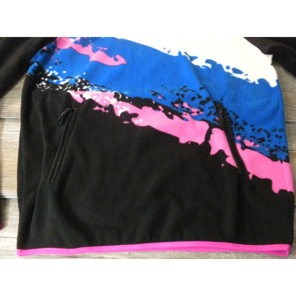 Chubbies Retro Splash Hoodie Sweatshirt Mens M Black Low Pile Fleece Vaporwave - Picture 4 of 11